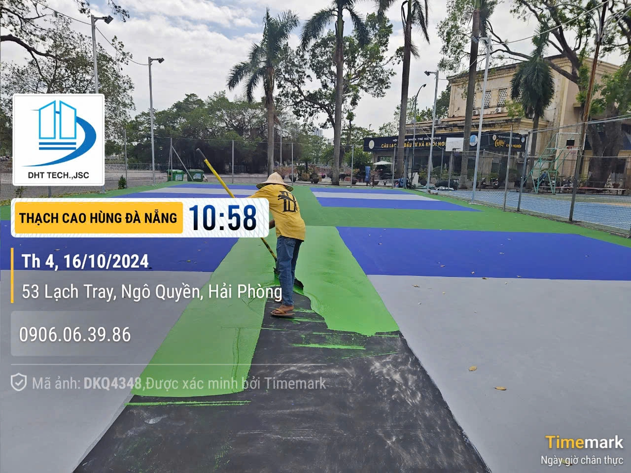 Dự án thi công sân tại 53 Lạch Tray, Ngô Quyền, Hải Phòng